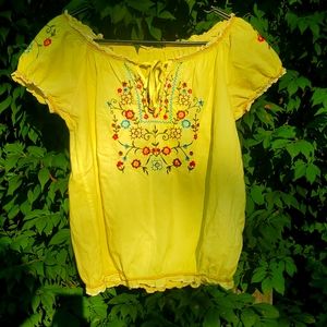 Floral Hispanic Style Shirt